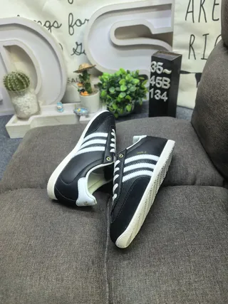 Adidas Samba OG Metallic Silver Off-White حذاء رياضي نمط حياة 16