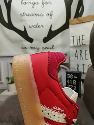 Adidas Samba Red and White Lifestyle Sneakers 3
