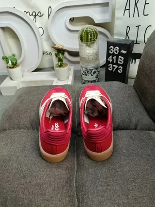 Adidas Samba Red and White Lifestyle Sneakers 8