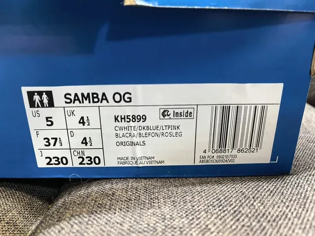 Adidas Samba Sneakers Blanc et Bleu Style de Vie 2