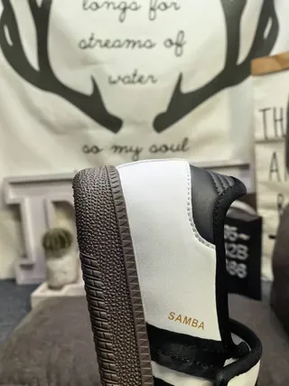Adidas Samba Blanco Negro Gris zapatillas lifestyle 3