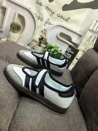 Adidas Samba Blanco Negro Gris zapatillas lifestyle 7