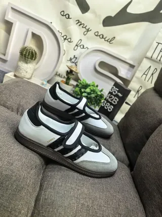 Adidas Samba Blanco Negro Gris zapatillas lifestyle 9