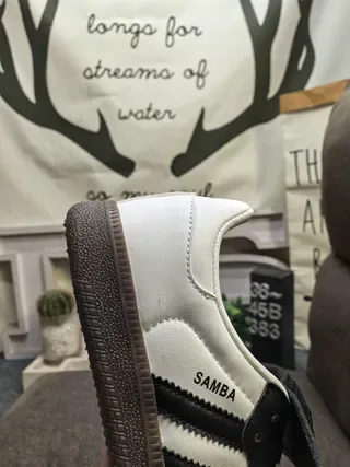 Adidas Samba White Black Gum Lifestyle Sneakers 3