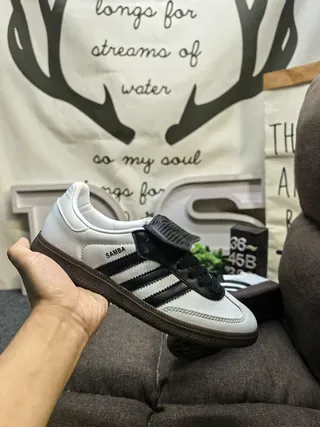Adidas Samba White Black Gum Lifestyle Sneakers 5