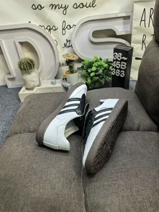 Adidas Samba White Black Gum Lifestyle Sneakers 6