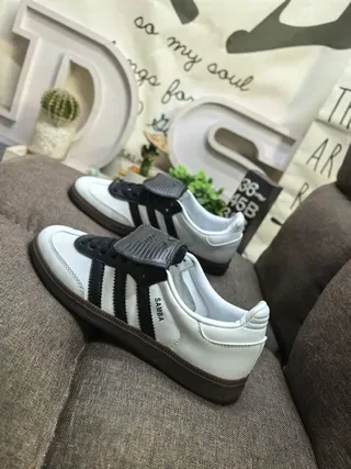 Adidas Samba White Black Gum Lifestyle Sneakers 7
