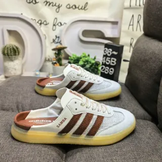 Adidas Samba أبيض بني جوم لايف ستايل سنيكرز