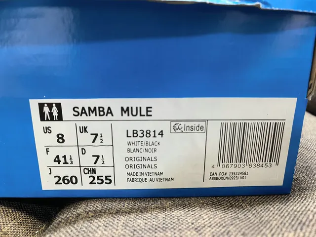 Adidas Samba 白棕胶生活方式运动鞋 12