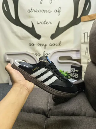 Adidas Samba 白棕胶生活方式运动鞋 15