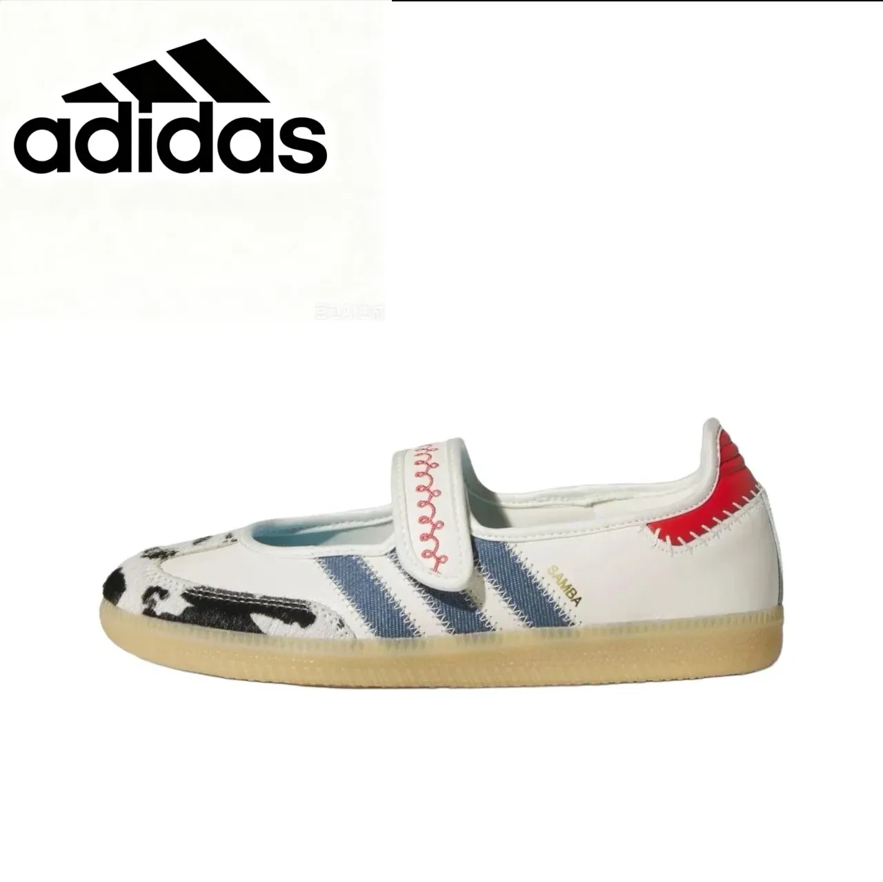 Adidas Samba 白色灰色口香糖生活方式运动鞋 7