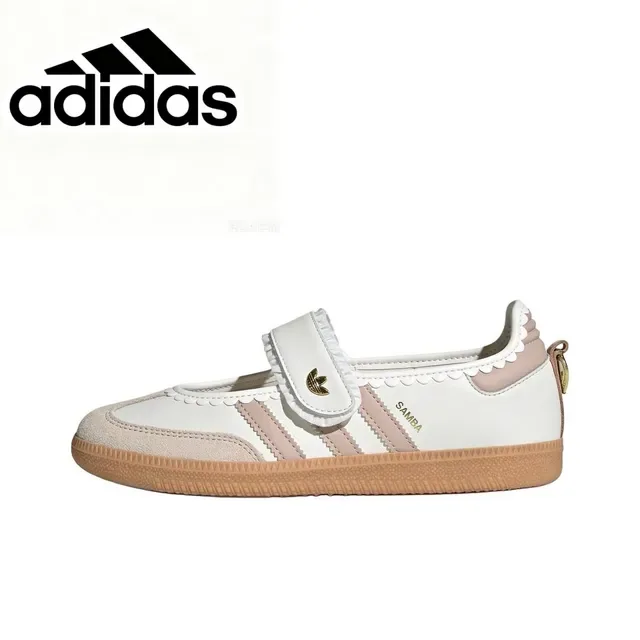 Adidas Samba 白色灰色口香糖生活方式运动鞋 18