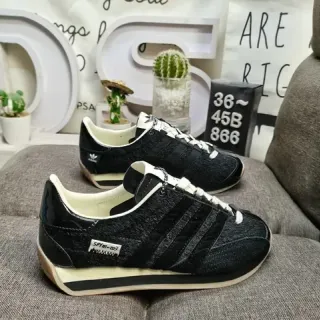 Adidas Spezial SPZL-002 أسود نسيجي علوي حذاء رياضي أسلوب حياة