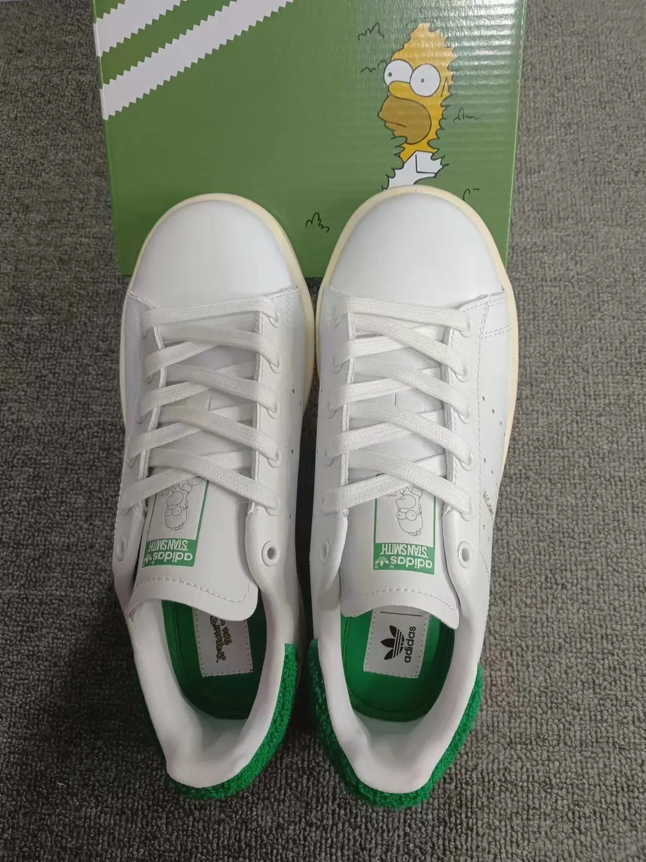 Adidas Stan Smith Homer Simpson Colaboração Branco e Verde Tênis Lifestyle 8