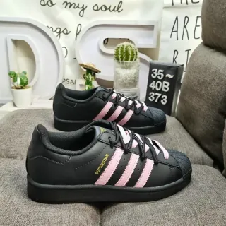 Adidas Superstar Chaussures lifestyle noir et rose