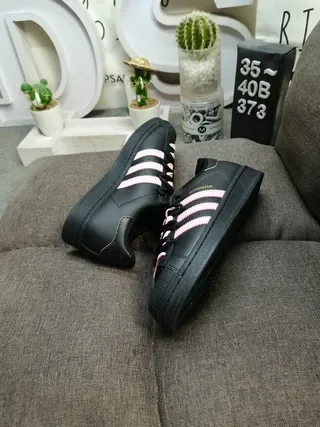 Adidas Superstar Chaussures lifestyle noir et rose 6