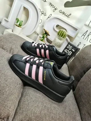 Adidas Superstar Chaussures lifestyle noir et rose 7