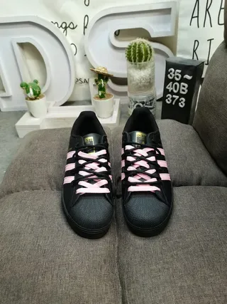 Adidas Superstar Chaussures lifestyle noir et rose 10
