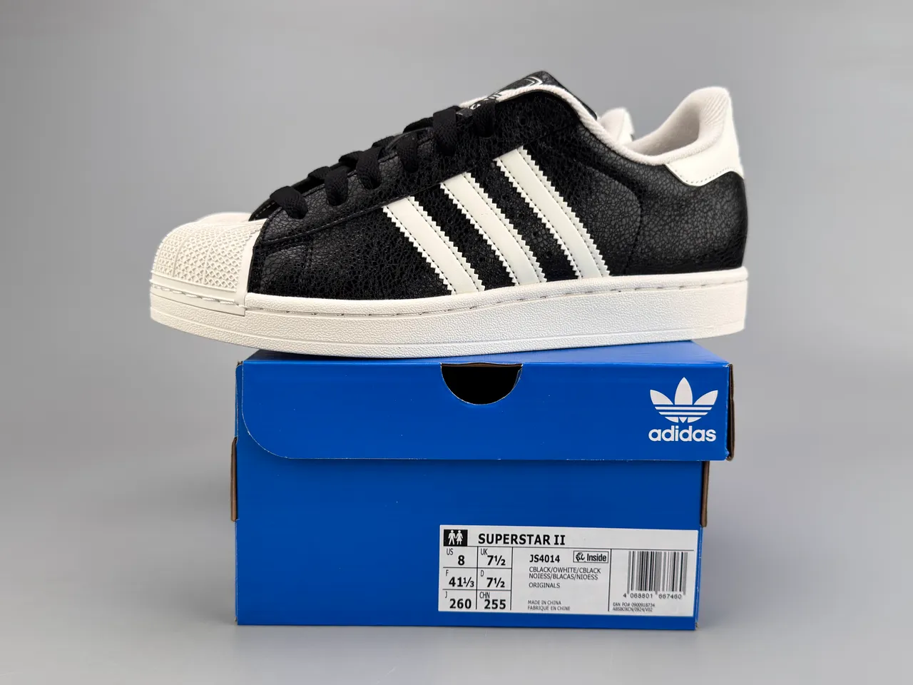 Adidas Superstar Black and White Lifestyle Sneakers 4