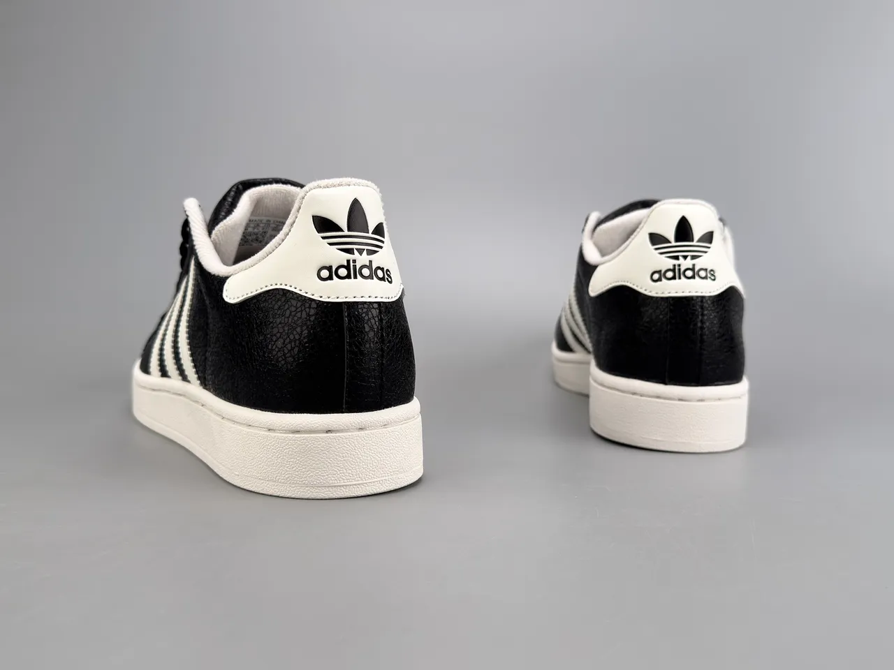 Adidas Superstar Black and White Lifestyle Sneakers 6