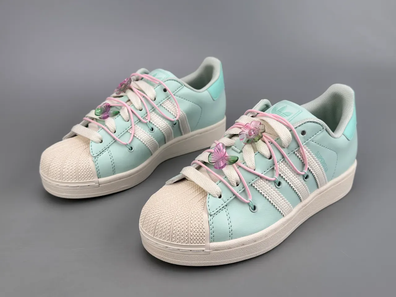 Adidas Superstar Verde Menta Shell-Toe Lifestyle Sneakers 7