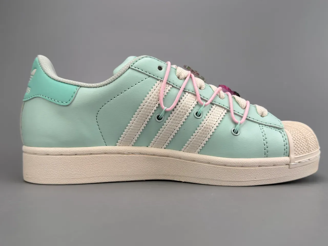 Adidas Superstar Verde Menta Shell-Toe Lifestyle Sneakers 10