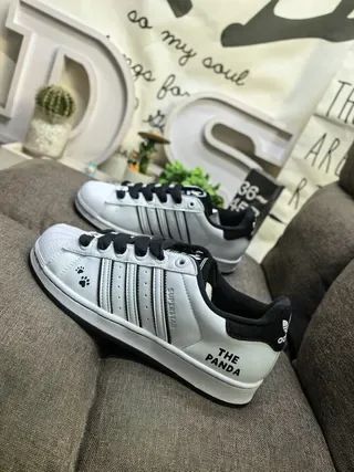 Adidas Superstar The Panda Blanc Noir Chaussures Lifestyle 7