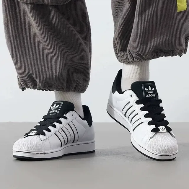 Adidas Superstar White and Black Lifestyle Sneakers 2