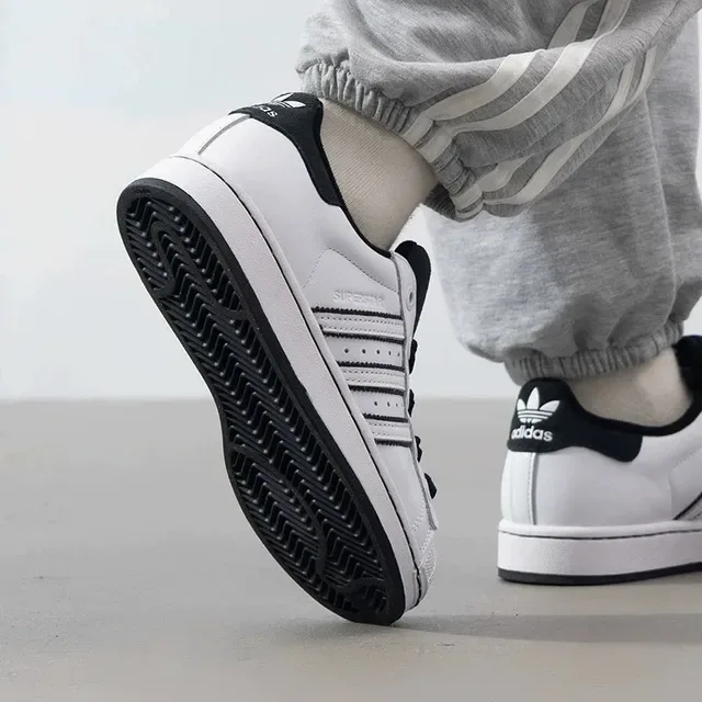 Adidas Superstar White and Black Lifestyle Sneakers 3