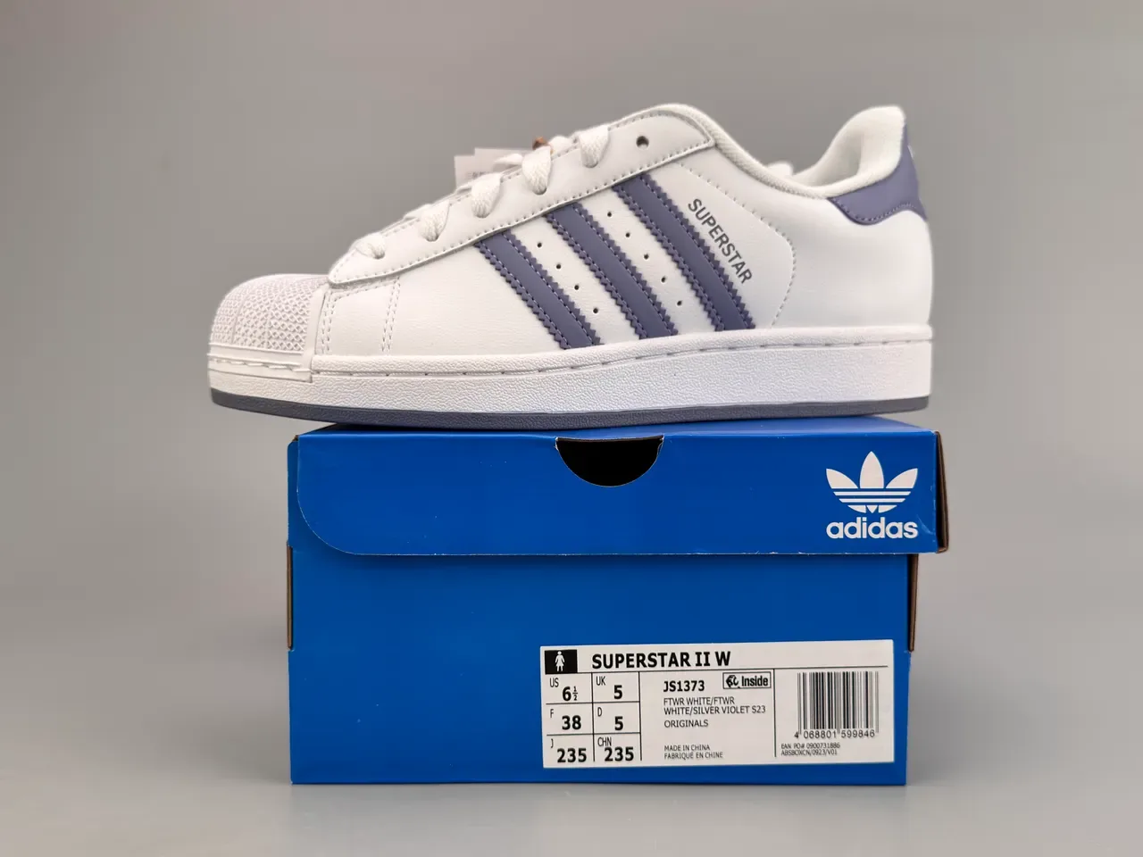 Adidas Superstar Zapatillas Lifestyle Blancas y Moradas 2