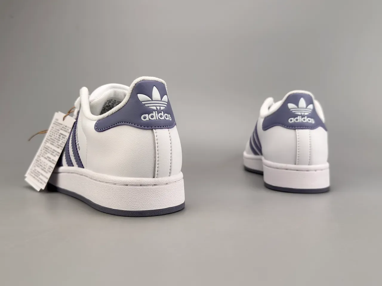 Adidas Superstar Zapatillas Lifestyle Blancas y Moradas 4