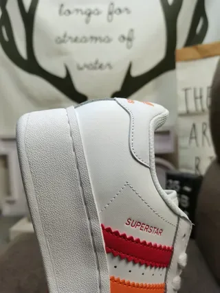 Adidas Superstar Zapatillas Lifestyle Blancos, Rojos, Naranjas, Amarillos 3