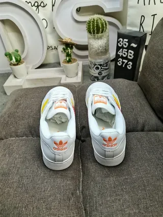 Adidas Superstar Zapatillas Lifestyle Blancos, Rojos, Naranjas, Amarillos 8