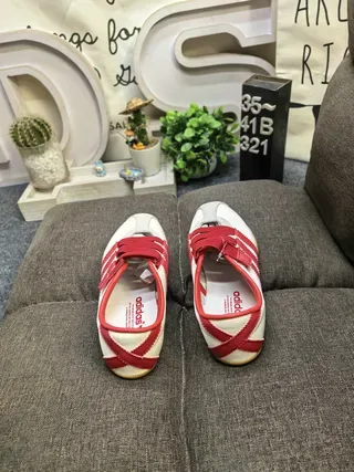 Adidas Tokyo Sem cadarços Branco e Vermelho Tênis Lifestyle 8