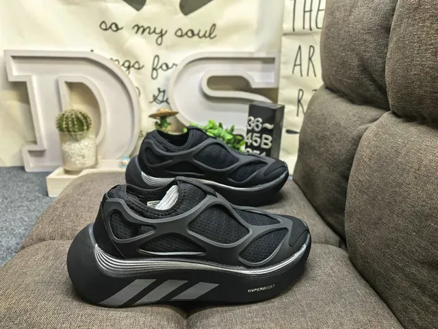 Adidas Tênis Lifestyle Branco Preto Slip-On Construção Estilo Cage Recobrimentos Sintéticos 11