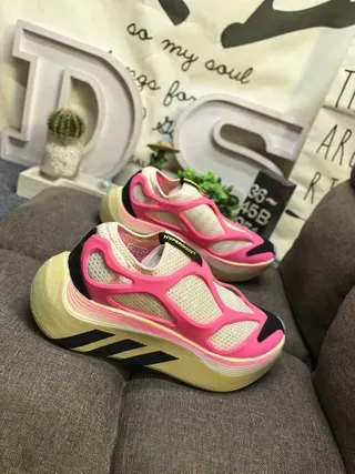Adidas Tênis Lifestyle Branco Preto Slip-On Construção Estilo Cage Recobrimentos Sintéticos 19