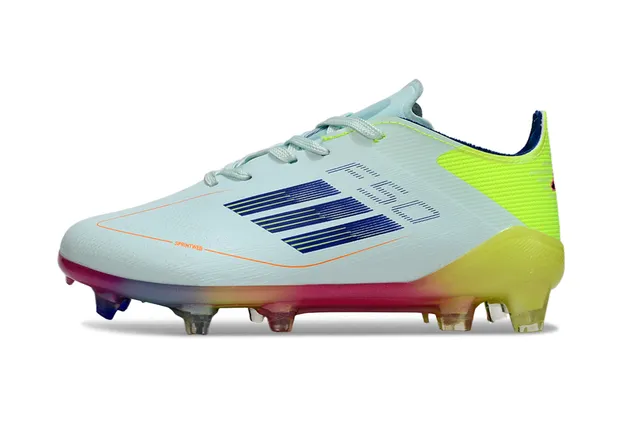 Adidas White Gold 低帮针织鞋面 半透明鞋跟支撑 草地足球鞋 15