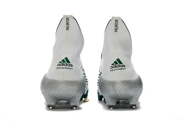 Adidas White Green High-Cut Collar Spiked Forefoot Firm-Ground Soccer Shoes 4