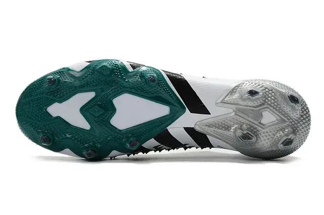 Adidas White Green High-Cut Collar Spiked Forefoot Firm-Ground Soccer Shoes 6