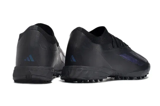 Adidas X Black Blue منخفض القطع ياقة محبوكة أحذية كرة القدم Turf 5