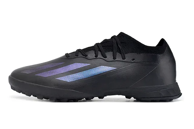 Adidas X Black Blue منخفض القطع ياقة محبوكة أحذية كرة القدم Turf 7