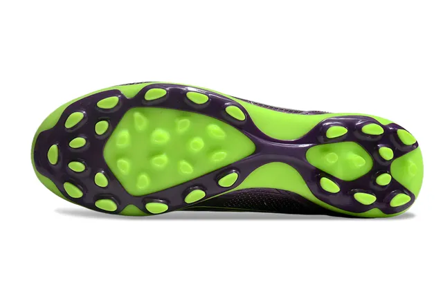 Adidas X Purple Green Chaussures de football à tige basse en synthétique avec finition iridiscente pour terrain ferme 6