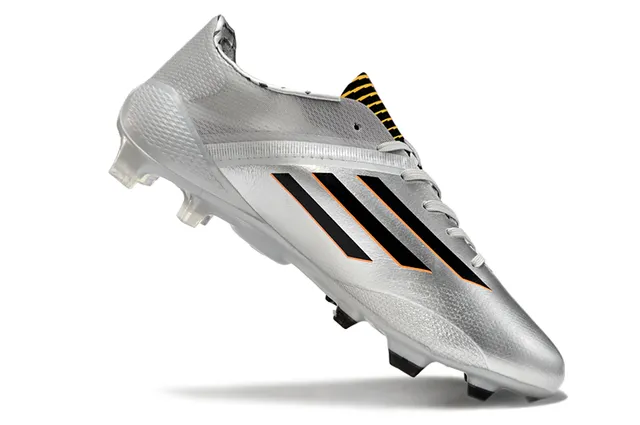 Adidas X Series Metallic Silver Black Orange أحذية كرة القدم للأرض الصلبة 2