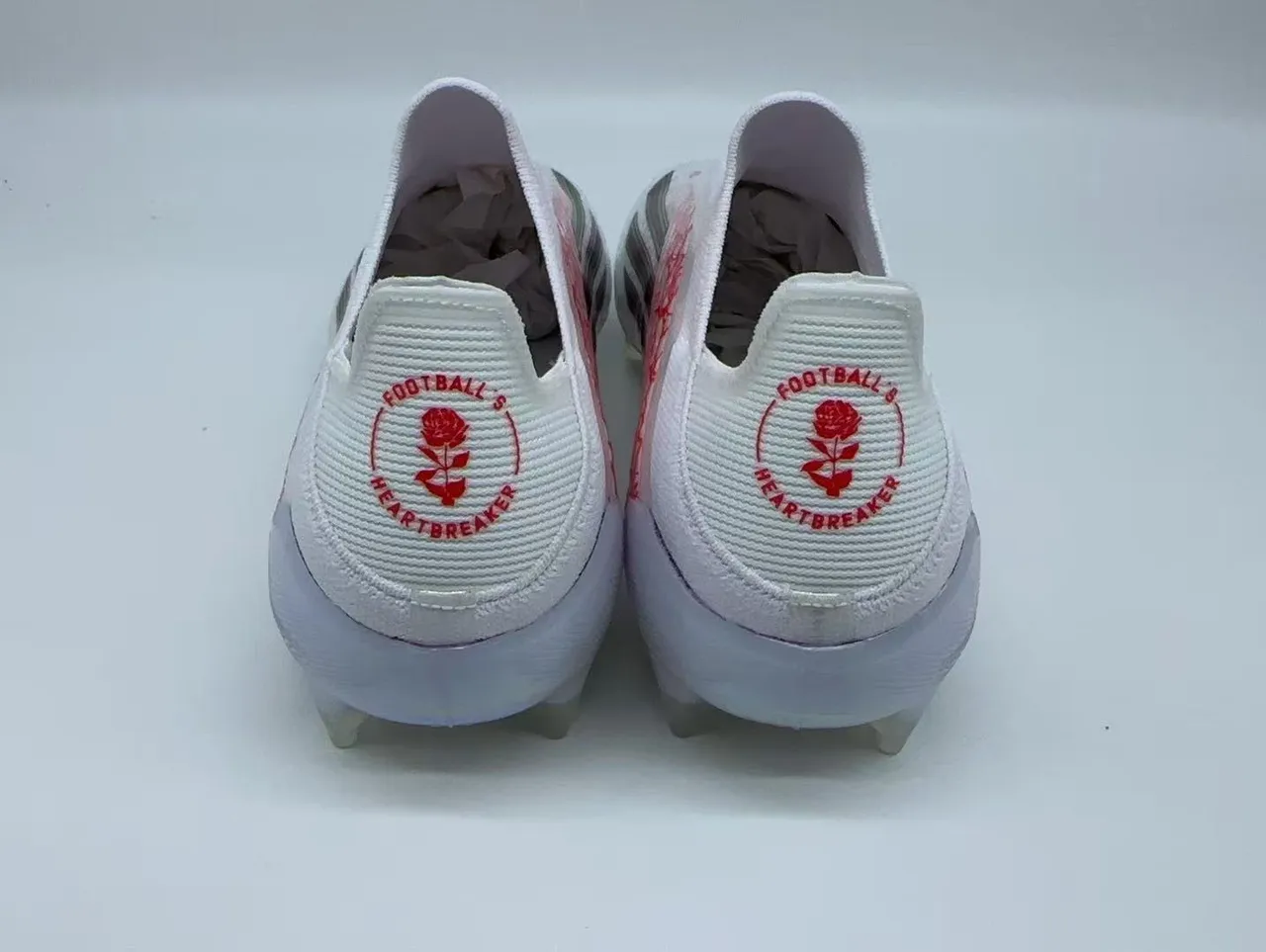 Adidas X Speedflow Branco Vermelho Rosa Sapatos de Futebol para Campo Firme 4