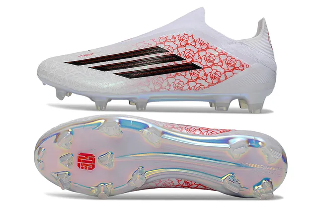 Adidas X Speedflow Branco Vermelho Rosa Sapatos de Futebol para Campo Firme 10