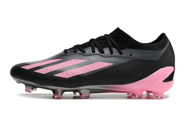 Adidas X Speedportal Black Pink Zapatos de fútbol para terreno firme 7