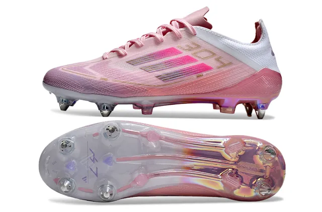 Adidas X Speedportal Zapatos de fútbol para terreno firme con gradiente rosa iridiscente 6