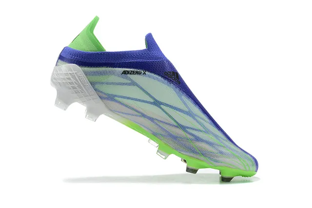Adidas X Speedportal Neon Green Blue Zapatos de fútbol para terreno firme 3