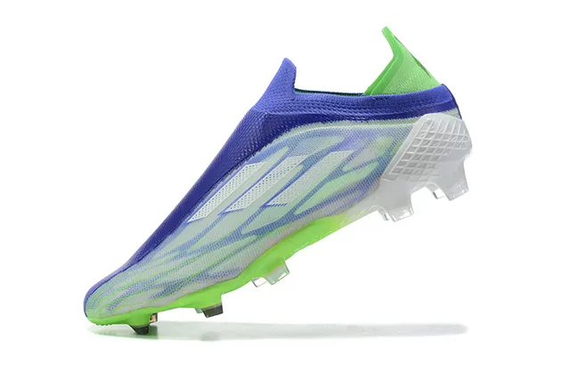 Adidas X Speedportal Neon Green Blue Zapatos de fútbol para terreno firme 4