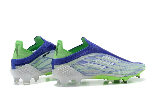 Adidas X Speedportal Neon Green Blue Zapatos de fútbol para terreno firme 5